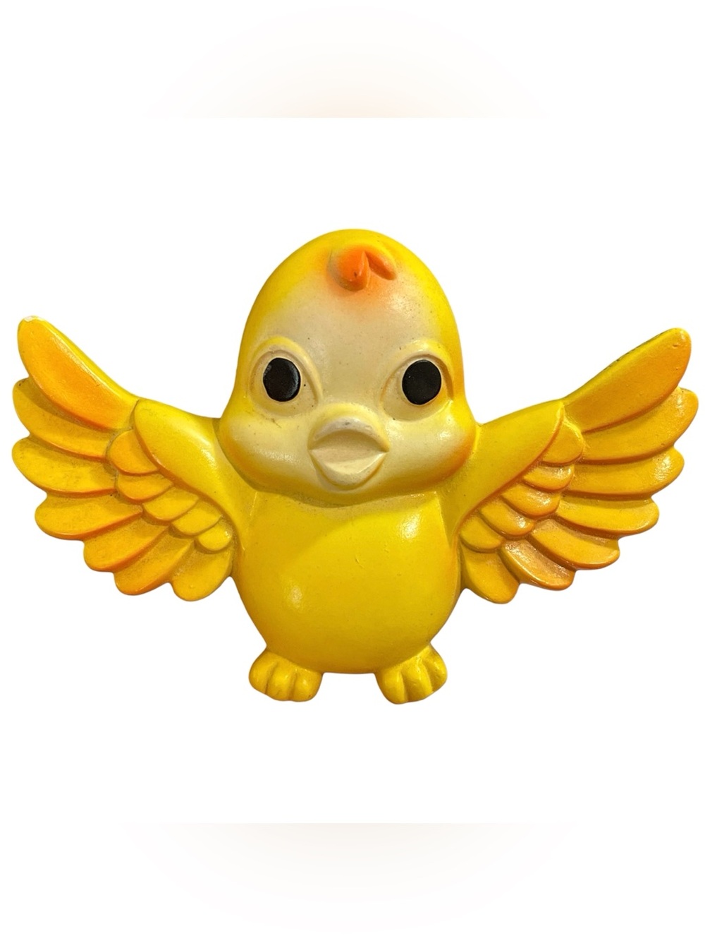 Vintage 1950s Studio Miller Chalkware Anthropomorphic Baby Bird Wall Plaque
